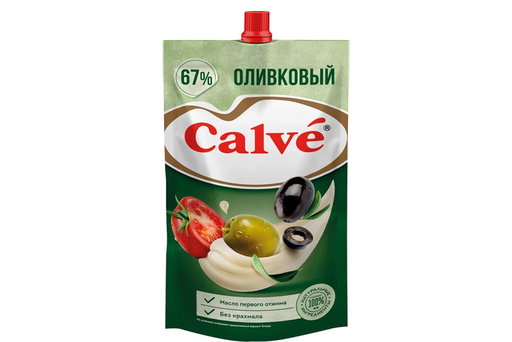 [28_60_0012] Mayonnaise  Майонез  (Calve) оливковый 67% с дозатором 1/400gr 24pc /Calve 60/  28_60_0012