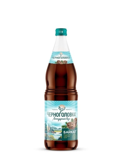 [27_34_0120] Soft drincks "Baykal", carbonated soft drink стекло 1/1L 6pc /Chernogolovka/  27_34_0120